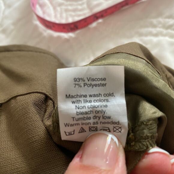 Madewell Mitford Tie Front Wide Leg Pants Women’s Size 14 Slouchy Preppy Cropped - Picture 8 of 11